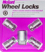 McGard Wheel Lock Nut Set - 4pk. (Cone Seat) 7/16-20 / 3/4 Hex / 1.46in. Length - Chrome thumbnail 7