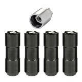 McGard Wheel Lock Nut Set - 4pk. (Cone Seat Duplex) 9/16-18 / 7/8 Hex / 2.5in. Length - Black thumbnail 4
