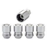 McGard Wheel Lock Nut Set - 4pk. (Cone Seat) M12X1.5 / 19mm & 21mm Dual Hex / 1.28in. L - Chrome thumbnail 4
