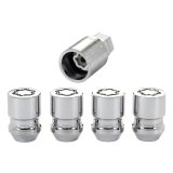 McGard Wheel Lock Nut Set - 4pk. (Cone Seat) M12X1.5 / 19mm & 21mm Dual Hex / 1.28in. L - Chrome thumbnail 8