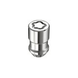 McGard Wheel Lock Nut Set - 4pk. (Cone Seat) 1/2-20 / 3/4 & 13/16 Dual Hex / 1.66in. Length - Chrome thumbnail 2
