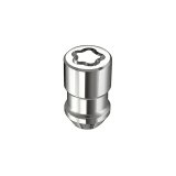 McGard Wheel Lock Nut Set - 4pk. (Cone Seat) 1/2-20 / 3/4 & 13/16 Dual Hex / 1.66in. Length - Chrome thumbnail 3