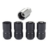 McGard Wheel Lock Nut Set - 4pk. (Cone Seat) M14X1.5 / 21mm & 22mm Dual Hex / 1.639in. L - Black thumbnail 6