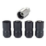 McGard Wheel Lock Nut Set - 4pk. (Cone Seat) M14X1.5 / 21mm & 22mm Dual Hex / 1.639in. L - Black thumbnail 7