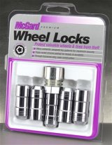 McGard Wheel Lock Nut Set - 5pk. (Cone Seat) M14X1.5 / 22mm Hex / 1.965in. Length - Chrome thumbnail 2