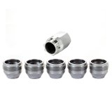 McGard Wheel Lock Nut Set - 5pk. (Under Hub Cap / Cone Seat) M14X.5 / 22mm Hex / .893in. L. - Silver thumbnail 4