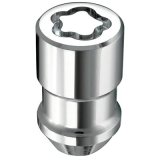McGard Wheel Lock Nut Set - 5pk. (Cone Seat) M12X1.5 / 3/4 Hex / 1.46in. Length - Chrome thumbnail 1