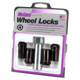 McGard Wheel Lock Nut Set - 4pk. (Tuner / Cone Seat) M14X1.5 / 1in. Hex / 1.935in. Length - Black thumbnail 1
