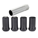 McGard Wheel Lock Nut Set - 4pk. (Tuner / Cone Seat) M14X1.5 / 22mm Hex / 1.648in. Length - Black thumbnail 1