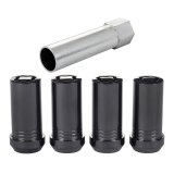 McGard Wheel Lock Nut Set - 4pk. (Tuner / Cone Seat) 1/2-20 / 13/16 Hex / 1.60in. Length - Black thumbnail 8