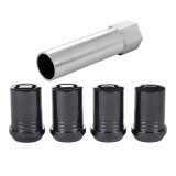 McGard Wheel Lock Nut Set - 4pk. (Tuner / Cone Seat) M12X1.5 / 13/16 Hex / 1.24in. Length - Black thumbnail 3