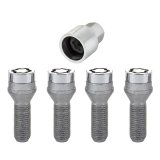 McGard Wheel Lock Bolt Set - 4pk. (Cone Seat) M14X1.5 / 19mm Hex / 31.0mm Shank Length - Chrome thumbnail 1