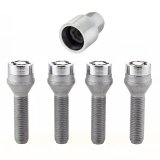 McGard Wheel Lock Bolt Set - 4pk. (Cone Seat) M12X1.5 / 17mm Hex / 40.5mm Shank Length - Chrome thumbnail 5