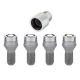 McGard Wheel Lock Bolt Set - 4pk. (Cone Seat) M12X1.5 / 17mm Hex / 22.2mm Shank Length - Chrome thumbnail 7