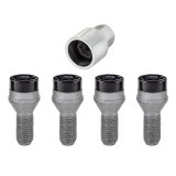 McGard Wheel Lock Bolt Set - 4pk. (Cone Seat) M12X1.25 / 17mm Hex / 22.0mm Shank Length - Black thumbnail 3