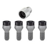 McGard Wheel Lock Bolt Set - 4pk. (Cone Seat) M12X1.25 / 17mm Hex / 22.0mm Shank Length - Black thumbnail 6