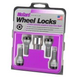McGard Wheel Lock Bolt Set - 4pk. (Cone Seat) M14X1.25 / 17mm Hex / 27.3mm Shank Length - Black thumbnail 2