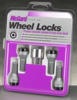 McGard Wheel Lock Bolt Set - 4pk. (Cone Seat) M12X1.25 / 19mm Hex / 25.6mm Shank Length - Black thumbnail 1