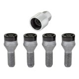 McGard Wheel Lock Bolt Set - 4pk. (Cone Seat) M12X1.25 / 19mm Hex / 25.6mm Shank Length - Black thumbnail 2