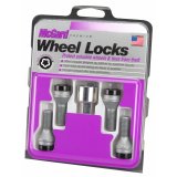 McGard Wheel Lock Bolt Set - 4pk. (Cone Seat) M12X1.25 / 19mm Hex / 25.6mm Shank Length - Black thumbnail 6
