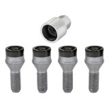 McGard Wheel Lock Bolt Set - 4pk. (Cone Seat) M12X1.25 / 19mm Hex / 25.6mm Shank Length - Black thumbnail 7
