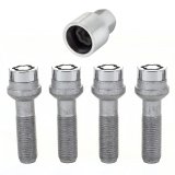 McGard Wheel Lock Bolt Set - 4pk. (Radius Seat) M14X1.5 / 17mm Hex / 45.0mm Shank Length - Chrome thumbnail 2