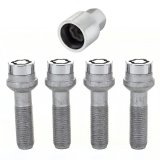 McGard Wheel Lock Bolt Set - 4pk. (Radius Seat) M14X1.5 / 17mm Hex / 45.0mm Shank Length - Chrome thumbnail 4