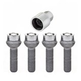 McGard Wheel Lock Bolt Set - 4pk. (Radius Seat) M12X1.5 / 17mm Hex / 39.9mm Shank Length - Chrome thumbnail 4