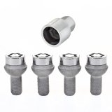 McGard Wheel Lock Bolt Set - 4pk. (Radius Seat) M12X1.5 / 17mm Hex / 20.6mm Shank Length - Chrome thumbnail 4