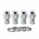 McGard Hex Lug Nut (Reg. Shank - .746in.) M12X1.5 / 13/16 Hex / 1.65in. Length (4-Pack) - Chrome thumbnail 5