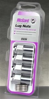 McGard Hex Lug Nut (Long Shank - .946in.) 7/16-20 / 13/16 Hex / 1.85in. Length (4-Pack) - Chrome thumbnail 3