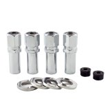 McGard Hex Lug Nut (Drag Racing X-Long Shank) 7/16-20 / 13/16 Hex / 2.475in. Length (4-Pk) - Chrome thumbnail 4