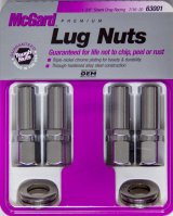 McGard Hex Lug Nut (Drag Racing X-Long Shank) 7/16-20 / 13/16 Hex / 2.475in. Length (4-Pk) - Chrome thumbnail 9