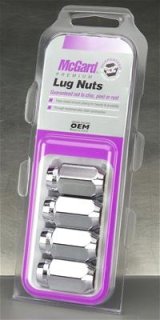 McGard Hex Lug Nut (Cone Seat) 7/16-20 / 13/16 Hex / 1.5in. Length (4-Pack) - Chrome thumbnail 2
