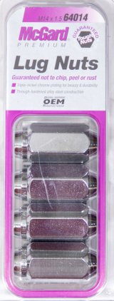 McGard Hex Lug Nut (Cone Seat) M14X1.5 / 22mm Hex / 1.945in. Length (4-Pack) - Chrome thumbnail 7