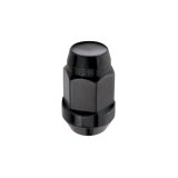 McGard Hex Lug Nut (Cone Seat Bulge Style) 1/2-20 / 3/4 Hex / 1.45in. Length (4-pack) - Black thumbnail 1
