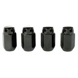 McGard Hex Lug Nut (Cone Seat) 1/2-20 / 13/16 Hex / 1.5in. Length (4-Pack) - Black thumbnail 1