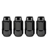 McGard Hex Lug Nut (Cone Seat Bulge Style) M14X1.5 / 22mm Hex / 1.945in. Length (4-Pack) - Black thumbnail 3