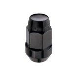 McGard Hex Lug Nut (Cone Seat Bulge Style) M14X1.5 / 22mm Hex / 1.945in. Length (4-Pack) - Black thumbnail 4