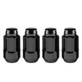 McGard Hex Lug Nut (Cone Seat Bulge Style) M14X1.5 / 22mm Hex / 1.945in. Length (4-Pack) - Black thumbnail 5