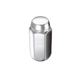 McGard Hex Lug Nut (Cone Seat) M14X1.5 / 22mm Hex / 1.635in. Length (4-Pack) - Chrome thumbnail 1