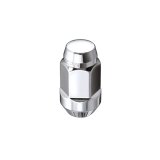 McGard Hex Lug Nut (Cone Seat Bulge Style) M14X1.5 / 22mm Hex / 1.635in. Length (4-Pack) - Chrome thumbnail 1