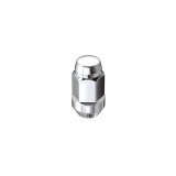 McGard Hex Lug Nut (Cone Seat Bulge Style) M14X1.5 / 22mm Hex / 1.635in. Length (4-Pack) - Chrome thumbnail 4