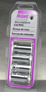 McGard SplineDrive Lug Nut (Cone Seat) 1/2-20 / 1.60in. Length (4-Pack) - Chrome (Req. Tool) thumbnail 1