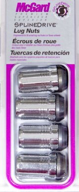 McGard SplineDrive Lug Nut (Cone Seat) M12X1.5 / 1.24in. Length (4-Pack) - Chrome (Req. Tool) thumbnail 7