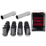 McGard SplineDrive Tuner 4 Lug Install Kit w/Locks & Tool (Cone) M12X1.25 / 13/16 Hex - Blk thumbnail 4