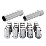 McGard SplineDrive Tuner 5 Lug Install Kit w/Locks & Tool (Cone) M12x1.5 / 13/16 Hex - Chrome (CS) thumbnail 2