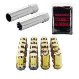 McGard SplineDrive Tuner 5 Lug Install Kit w/Locks & Tool (Cone) M12X1.5 / 13/16 Hex - Gold thumbnail 6
