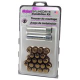 McGard SplineDrive Tuner 5 Lug Install Kit w/Locks & Tool (Cone) M12x1.5 / 13/16 Hex - Gold (CS) thumbnail 4