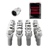 McGard 5 Lug Hex Install Kit w/Locks (Cone Seat Bolt) M14X1.25 / 17mm Hex / 27.5mm Shank L. - Chrome thumbnail 2